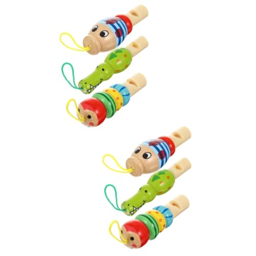 Alasum 6-Teiliges Set Tier kleine Pfeife Geräuschspielzeug bunte Pfeife kinderinstrumente kinder musikinstrumente spielzeug babyspielzeug Tierisches Pfeifenspielzeug Kinderspielzeug von Alasum