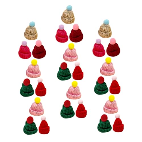 Alasum 60st Mini-Hut Minihüte Für Puppe Mini-hüte Minihüte Zum Selbermachen Puppenbastelhüte Mini-weihnachtsmützen Entzückende Puppenhüte Zubehör Für Minihüte Hutschmuck Kleine Hüte Garn von Alasum