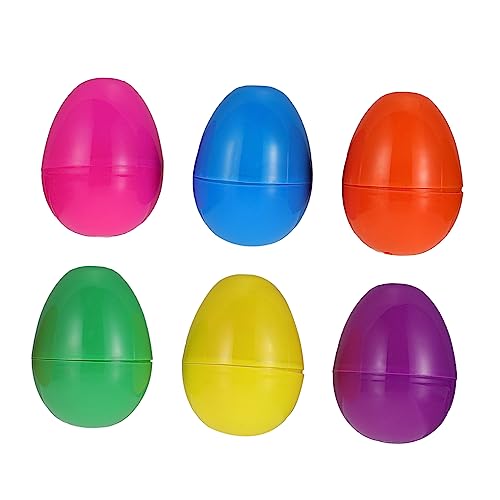 Alasum 6St Plüschpuppeneier Ostern-Themenkorb Ostereierfüller Plüschtiere hühner easter eggs egg maging farbige Ostereier mit Puppen Plastik von Alasum