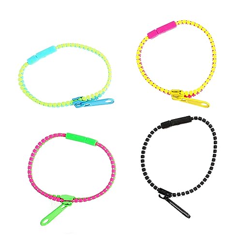 Alasum Modisches Zweifarbiges Reißverschlussarmband Schmuck Spielzeug Partygeschenk für Mädchen von Alasum