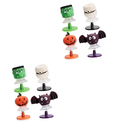 Alasum 8 STK Halloween Bounce Spielzeug Sprungspielzeug Spielzeug für Partytüten Halloween Bounce Toys Halloween Jump Props schminkpuppe hüpfendes Spielzeug Puppe springen Puppe springt von Alasum