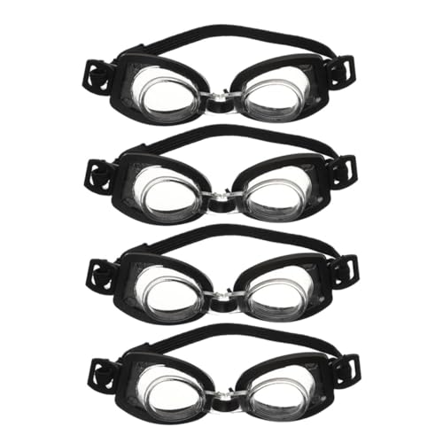 Alasum 8 STK Mini Schwimm Brille Mini-Sonnenbrille Für Puppen Puppenhaus-miniaturen Mini-Schwimmbrille Babyzubehör Für Mädchen Mini-actionfiguren Kinder Schwimmbrille Plastik Black von Alasum