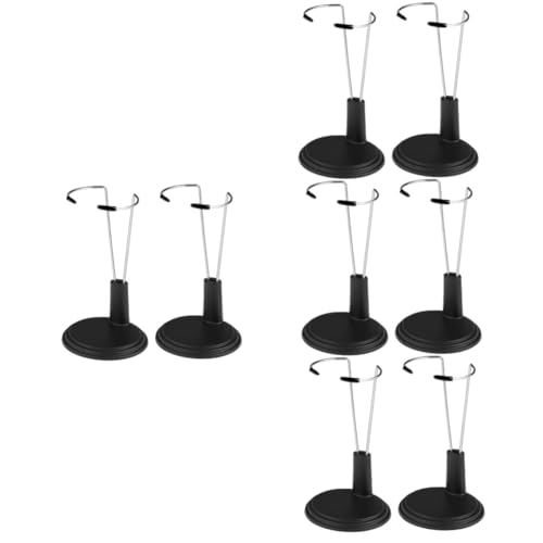 Alasum 8 STK Stützrahmen Für Puppen Puppenzubehör Kleiner Puppenständer Stützständer Für Puppen Displayhalter Für Minipuppen Spielzeug-Display Puppenmodellanzeige Black Edelstahl von Alasum