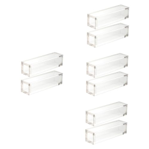 Alasum 8 STK für Würfel Transparente Acrylbox mit Magnetverschluss Magnetisches Würfeletui Würfelsammler Würfel-Organizer Magnetische Würfelboxen von Alasum