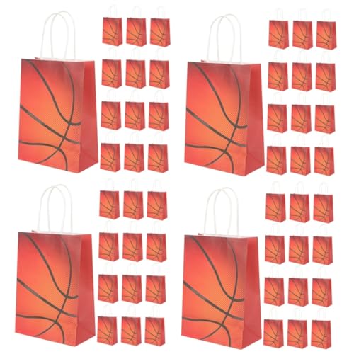 Alasum 96 Stk Basketball-partygeschenktüte Geschenktüten Packtaschen Für Floristen Festival-geschenktüte Taschen Packen Geschenktüte Groß Geschenkverpackungsbeutel Weißes Kraftpapier von Alasum