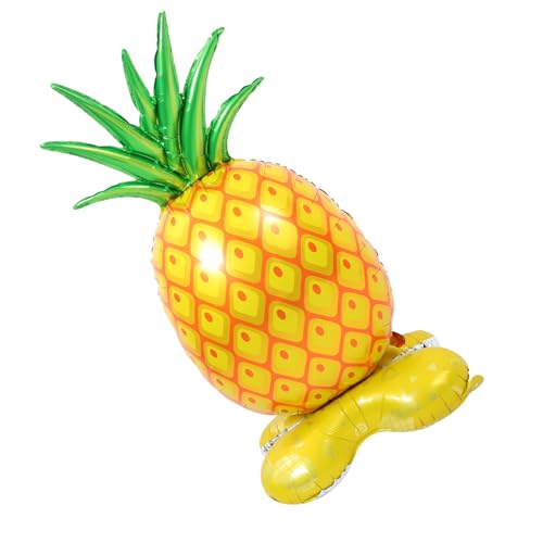 Alasum Luftballon Ananas-ballon Hawaii Party Deko Sommer Party Deko Hintergrundständer Zur Dekoration Künstliche Blumen Zur Dekoration Weht Ballon-requisite Cartoon-ananas-luftballons Aluminiumfolie von Alasum