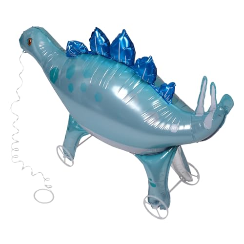 Alasum Dinosaurier Ballon Mit Rädern 3D Stegosaurus Ballons Aufblasbare Tierballons Für Geburtstagsfeiern Dinosaurier Motto Partyzubehör von Alasum