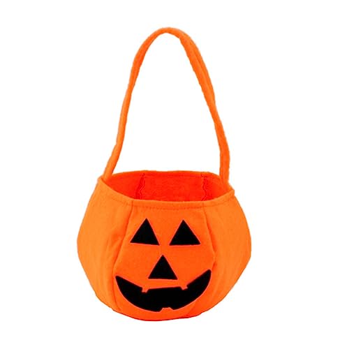 Alasum Halloween Kürbis üßigkeitentüte Für Trick or Treat Beutel Aus Hochwertigem Nonwoven Material Ideal Für Halloween Partys Und Kostüme üßes Design Mit Dreieckigen Augen von Alasum