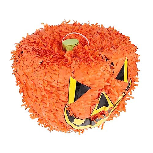 Alasum Kürbis Piñatas halloween pinata halloween deko halloween+deko Feiertagsparty Pinata Halloween- gefülltes Spielzeug Geburtstag Spielzeug Pinata-Spielzeug aus Papier Orange von Alasum