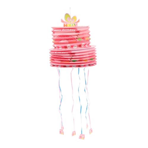 Alasum Mini-Pull-Pina mexikanische Piñata Taco-Pinata Comal para Tacos anhänger spriegel anhänger zurrösen mit farbigem gefülltes Spielzeug Pinata-Spielzeug für Kinder Papier Rosa von Alasum