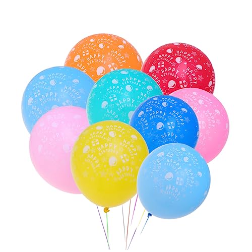 Alasum Personalisierte Luftballons Happy Birthday Druck Luftballons Für Party Deko Hochzeitsfeiern Und Geburtstagsfeiern Bunte Party Supplies Aus Naturlatex von Alasum