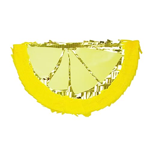 Alasum Piñata Mini-Spielzeug Pinata weingeschenke weihnachten süsigkeiten die interessanten Wassermelonenparty Zitronenscheibe Mini-Dekor gelbe Süßigkeiten zum Plüschtier Papier Yellow von Alasum