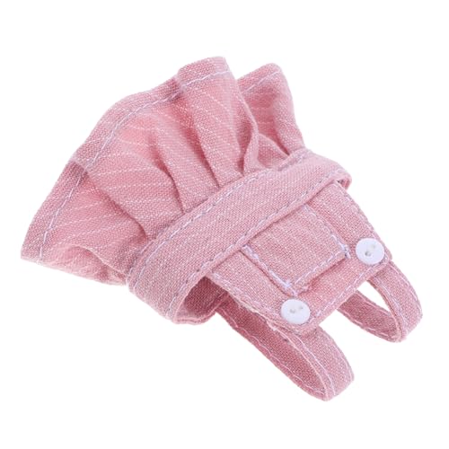 Alasum Plüschtier-Hosenträgerrock Plüschkaninchen Puppenkleidung tragen kleine Hasen Figur Plüschspielzeug Kleidung Wechselkleidung für Stofftiere süßer Puppenrock Kleidung für Puppe Rosa von Alasum