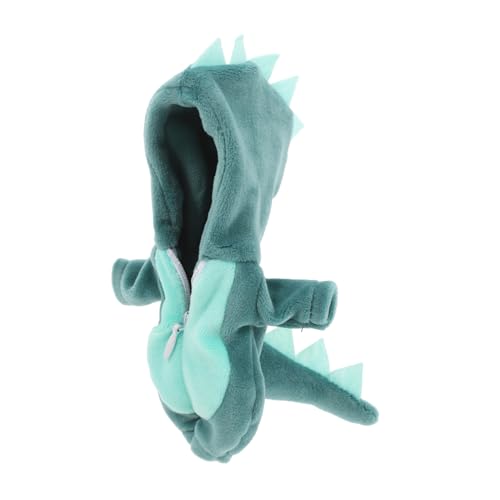 Alasum Puppen-Dinosaurier-Kleidung Schönes Puppenkostüm Puppenzubehör Wiederverwendbares Puppenkleid Zarte Puppenkleidung Puppen-Cartoon-Overalls Dekoratives Puppendekor Stoff Light Green von Alasum