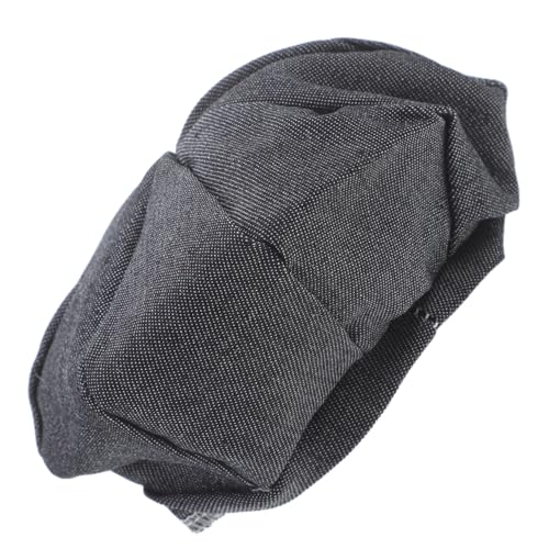 Alasum Puppenhut Teddybärmütze Kostümhut Puppenpartydekoration Puppenkopfschmuck Kompakter Hut Kappen Modepuppen kleine Hüte zum Basteln Miniaturhüte basteln Mall-Hut Polyester Dark Grey von Alasum