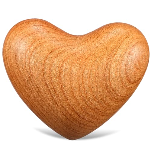 Alasum Spielzeug aus schwarzem Walnussholz naturholz Home Decor Presents holzspielsachen Heimdekoration Loving Holzherz Liebesherz aus Holz Handgehaltenes Herz aus Holz hölzern von Alasum