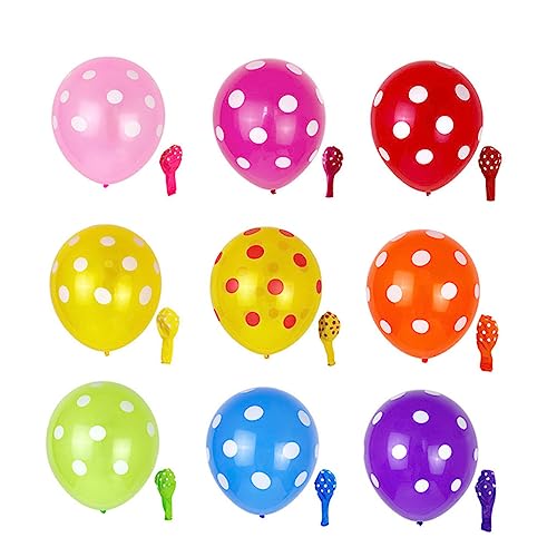 Alasum Verdickte Polka Dot Latex Luftballons Bunte Aufblasbare Ballons Für Hochzeit Geburtstag Und Partys Hochwertige Dekoration Mischfarben von Alasum