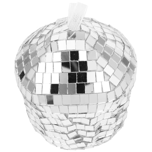 Alasum Weihnachtsschmuck Weihnachtsbaum-Disco- Disco-Charm- Zum Aufhängen Weihnachtsparty-Disco-Cupcake- Disco-raumdekoration Weihnachtsfeier Gefallen Silver Glas von Alasum