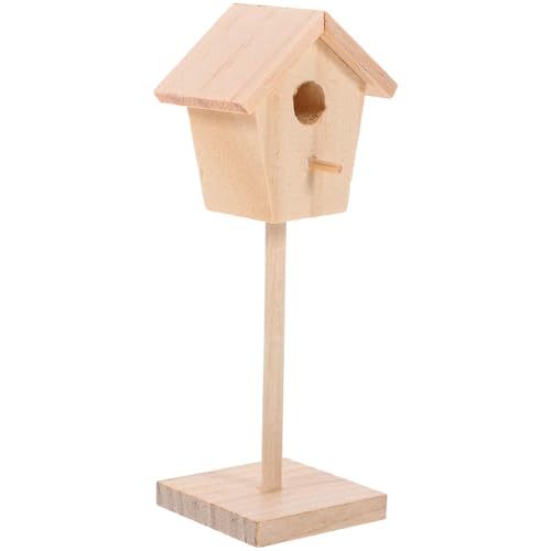 Puppenhaus Vogelkäfig Vogelkäfig Miniatur Vogelkäfig Holz Mini Vogelhaus Rollenspiel Puppenhaus Vogelkäfig Mikrolandschaft Vogelhaus Vogelkäfig Ornament Alasum von Alasum