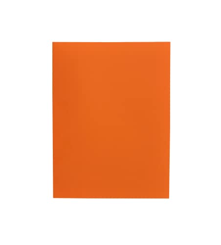 Alevar Bristol Simple Pappmappen, 200 g, Größe 25 x 34 cm, Orange, 50 Stück von Alevar