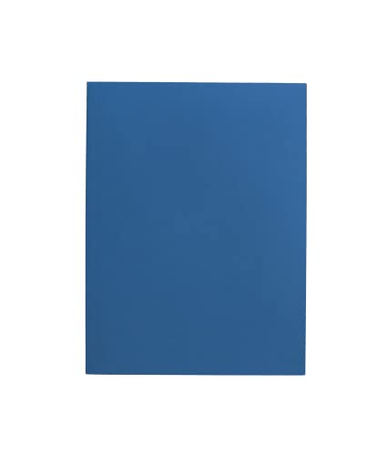 Einfache Mappen aus Karton Bristol 270 g – 25 x 34 cm, Packung mit 50 Stück, Blau von Alevar