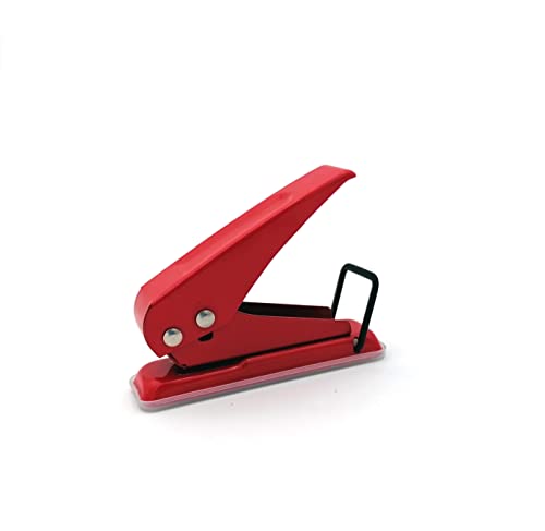 Alevar Locher 1 Loch, Format 2,5 x 9,5 x 7 cm, Farbe Rot von Alevar