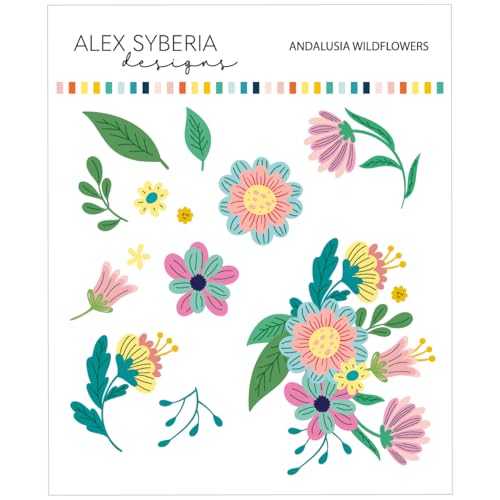 Alex Syberia Designs - Andalusien-Wildblumen-Stanzformen-Set von Alex Syberia Designs