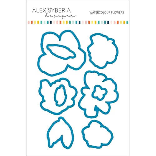 Alex Syberia Designs Aquarell-Blumen-Stanzformen-Set von Alex Syberia Designs