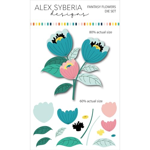 Alex Syberia Designs - Fantasy-Blumen-Stanzformen-Set von Alex Syberia Designs