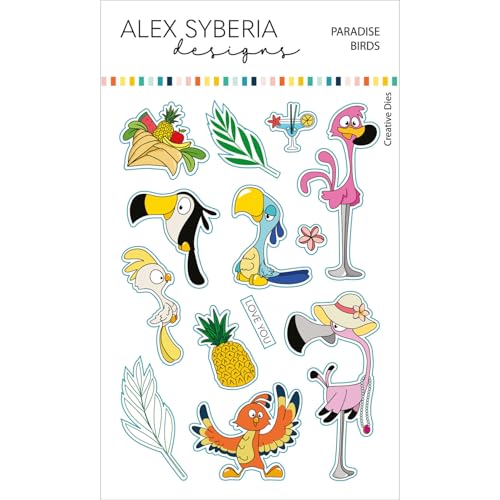 Alex Syberia Designs - Paradise Birds Stanzformen-Set von Alex Syberia Designs