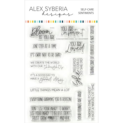 Alex Syberia Designs Stempel-Set mit Selbstpflege-Motiven von Alex Syberia Designs