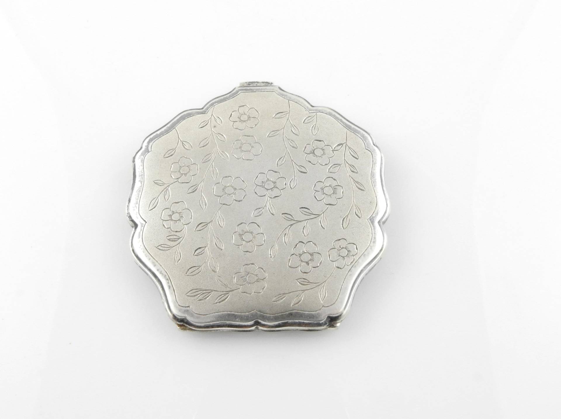 Vintage Polish 800Er Silber Vanity Compact, Kein Spiegel, Um 1920-1962 #8202 von AlexandraGroup