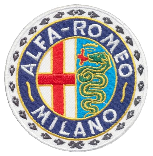 Alfa Romeo Milano Patch Aufnäher Aufbügler Automobile Sportwagen Italien von Alfa Romeo