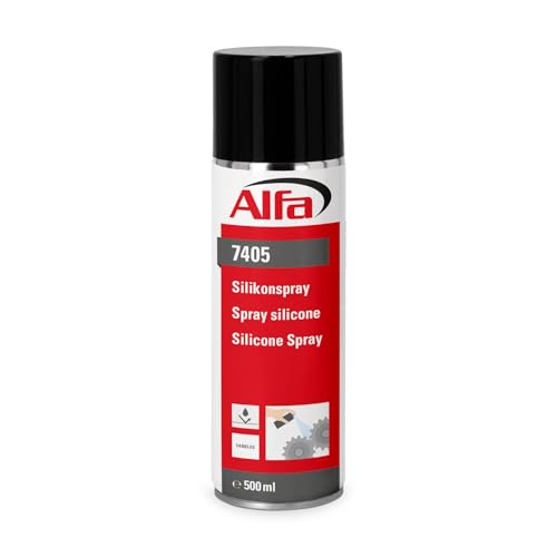 1x Alfa Silikonspray 500 ml hitzebeständiges und feuchtigkeitsabweisendes Kontaktspray von Alfa