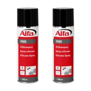 Alfa Silikonspray 500 ml hitzebeständiges und feuchtigkeitsabweisendes Kontaktspray (2) von Alfa