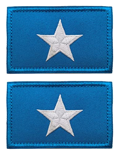 2 Stück AliPlus Somalia-Flagge Aufnäher, bestickt, taktischer Militär-Aufnäher, Klettverschluss von AliPlus