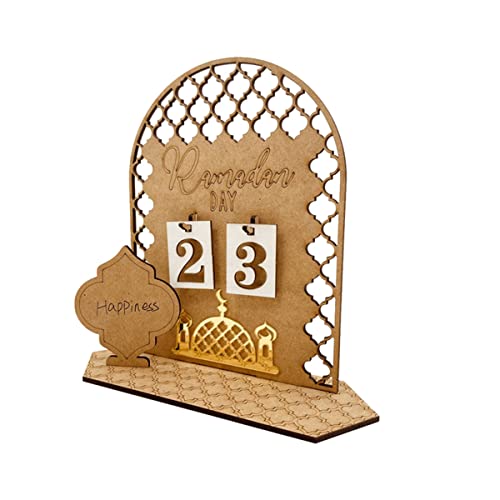 Aliaga Ramadan Countdown Kalender Eid Mubarak Ornament 2023 Ramadan Dekoration für Zuhause Islam Muslim Dekoration Ramadan B von Aliaga