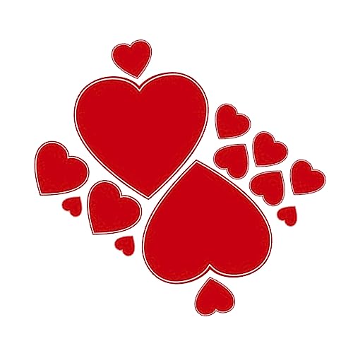 1 Blatt Wandtattoo zum Valentinstag Valentinstag-Herz-Aufkleber Boden Rose herzaufkleber rot Valentinstag Wandtattoo hochzeitsdeko selbstklebende Aufkleber liebe Herzaufkleber PVC Alipis von Alipis