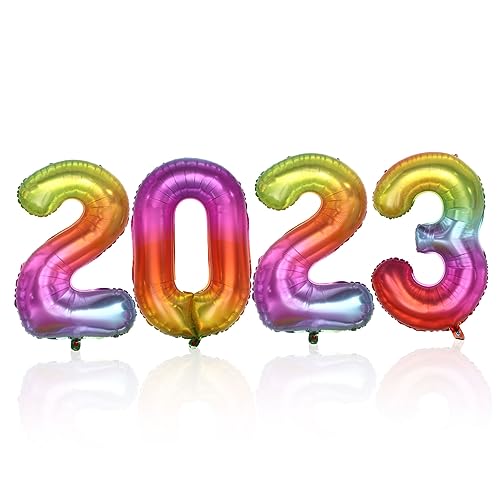 Alipis 1 Satz 2023 Aluminiumfolienballon Ballon 2022 Partyballon Babyballons Ballon 2023 Digitale Luftballons 2023 Neujahrsballons Partyzubehör Für Silvester 2023 Zahlenballon 2022 Zahlen von Alipis