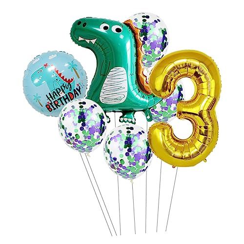 Alipis 1 Satz Dinosaurier-Ballon-Set Folienballons Babyballons Geburtstagsparty-Zubehör Partydekorationen ballon set luftballons set Partyschmuck Dinosaurier-Partyballon Aluminiumfolie von Alipis