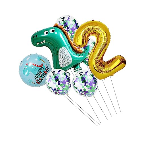 Alipis 1 Satz Dinosaurier-Ballon-Set Luftballons Partydeko Geburtstag Luftballons Folienballon die familienfeier dinozug dekoringe Geburtstagsparty-Zubehör Partyschmuck Aluminiumfolie von Alipis