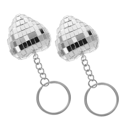 Alipis 1 Satz Disco Schlüsselanhänger Schlüsselanhänger Disco Kugel Spinner Disco Kugel Gastgeschenke Mini Disco Kugeln Mini Disco Kugel Für Spind Disco Kugel Anhänger Halloween von Alipis