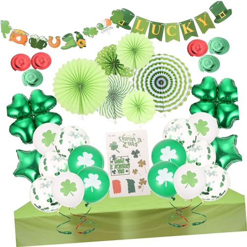 Alipis 1 Satz Irische Festballons Patricks Tagesdekoration Ballon-Set Nachmittagstee Dekorationen luftballons balloons Partyballons st. Patrick's Day Party-Layout-Requisiten Stoff von Alipis