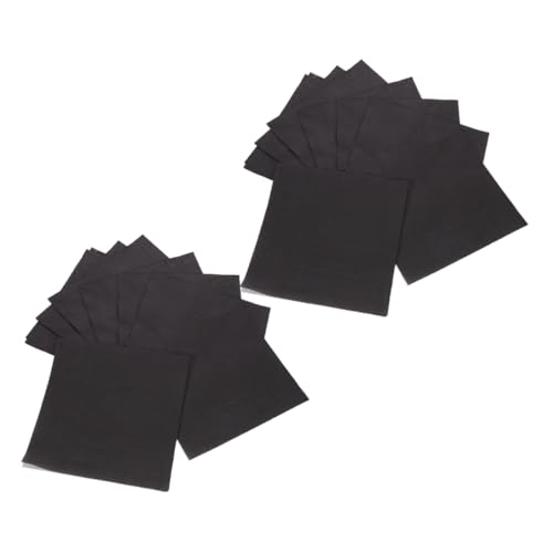 Alipis 1 Satz Mittagsserviette Pappteller Zum Geburtstag Alles Zum Geburtstag-dinner-servietten Geburtstagsservietten Und Teller Halloween-servietten Black Papier 60st von Alipis