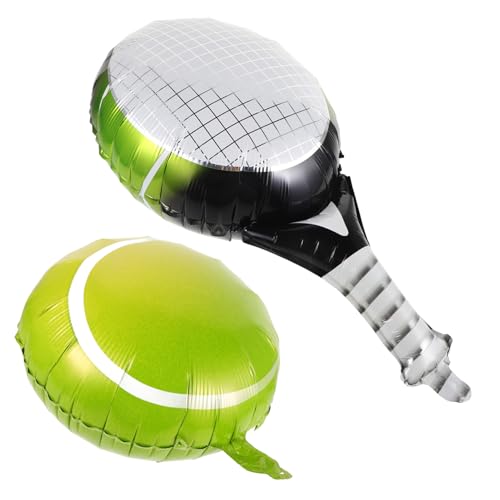 Alipis 1 Satz Tennisballon Pickleball-ballon Tennis-partyzubehör Tennis Ball Tennisball-pinata Ballon Glänzen Fußballballons Grüne Luftballons Tennis Dekorationen Green Aluminiumfolie von Alipis