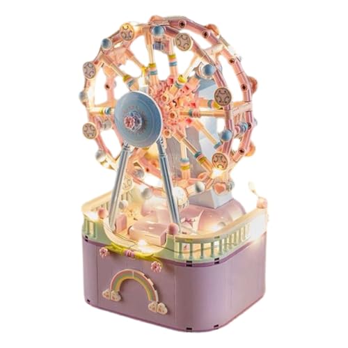 Alipis 1 Satz kreative Spieluhr interaktives kinderspielzeug construction toys jucarii pentru copii kinderknallzeug Bausteinspielzeug DIY- Bausteine Plastik Violet von Alipis