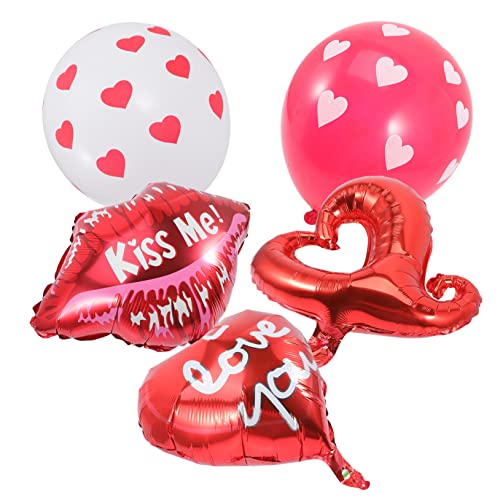 Alipis 1 Set Herzballons Folienballons Für Hochzeiten Und Valentinstag Luftballon Dekoration Für Romantische Feiern Party Layout Und Besondere Anlässe Helium Geeignet von Alipis