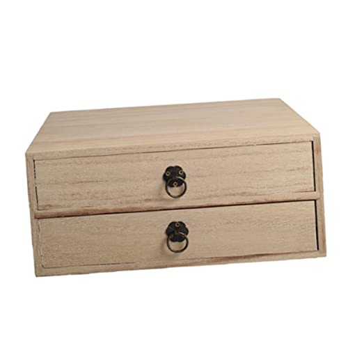 Alipis 1 Stück Karton Schubladenbox Veranstalter Korb storage boxes aufbwahrungs-box schubladenschrank schubladentrenner mehrschichtiger Kleinigkeiten-Organizer aus Holz von Alipis