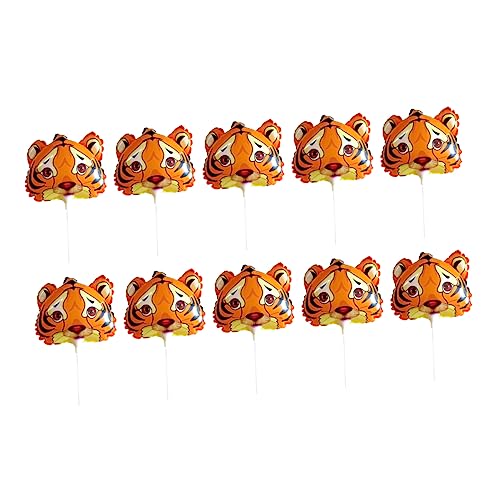 Alipis 10 Stück Tiger Ballon Tiere Themenballon Weihnachtsballons Aufblasbare Luftballons Tiger Jahresballon Urlaubsballon Party Wimpelkette Kinderspieldekorationen von Alipis