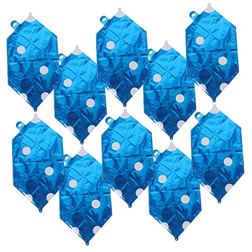 Alipis 10St Würfel Ballon party accessoires blaue ballons Konfetti Ballonbogenband Blase Globos luftballons Ballongas -Dekorationen Würfel-Party-Dekorationen Aluminiumfolie Blue von Alipis